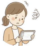 デザインに悩んでいる女性